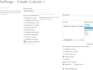 Create a Calculated Duration